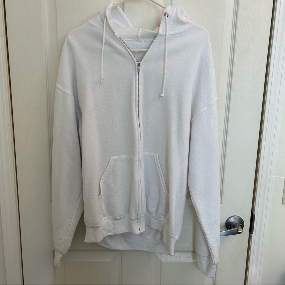 Oversized Zip Up Sweatshirt Hoodie